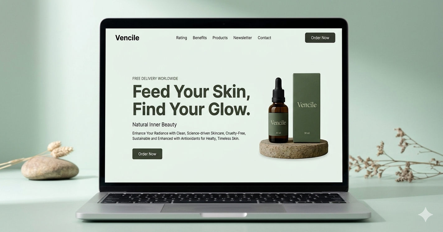 Vencile Laptop Mockup